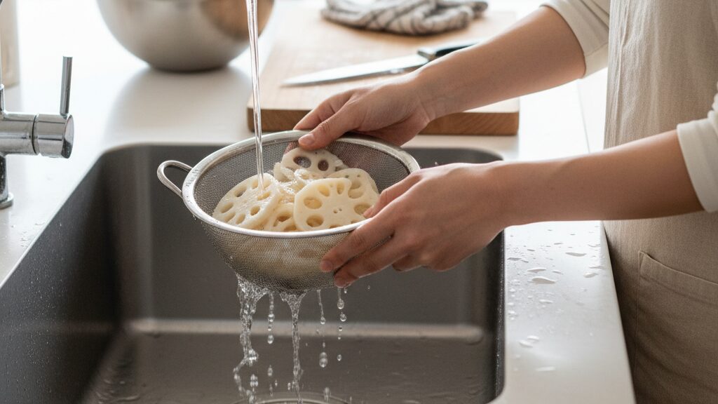 れんこん 水煮 下ごしらえ