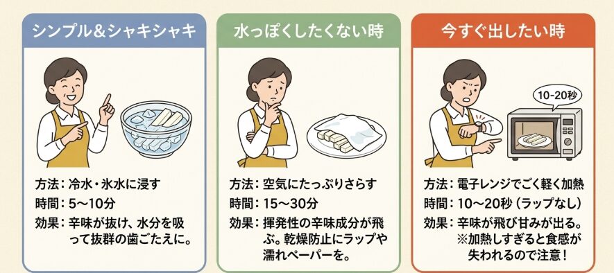 大根が辛い？簡単な辛味抜きの方法