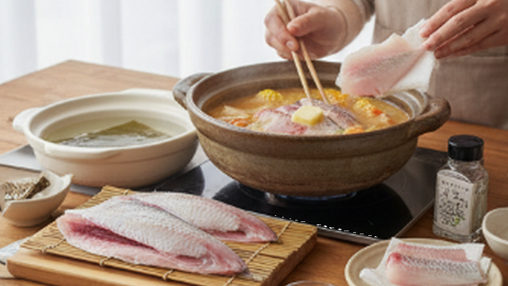 鯛の切り身 鍋 下ごしらえ