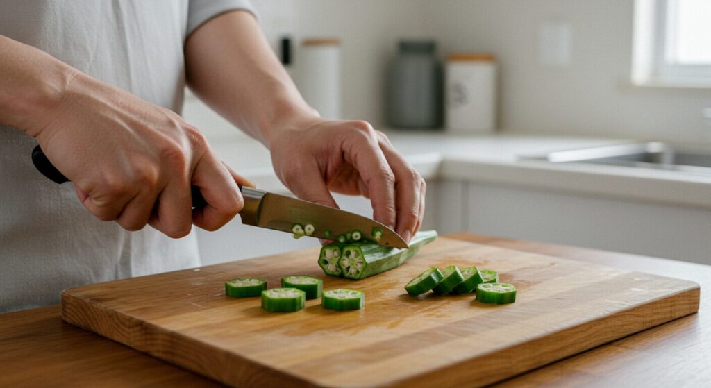 カレー オクラ 下ごしらえ