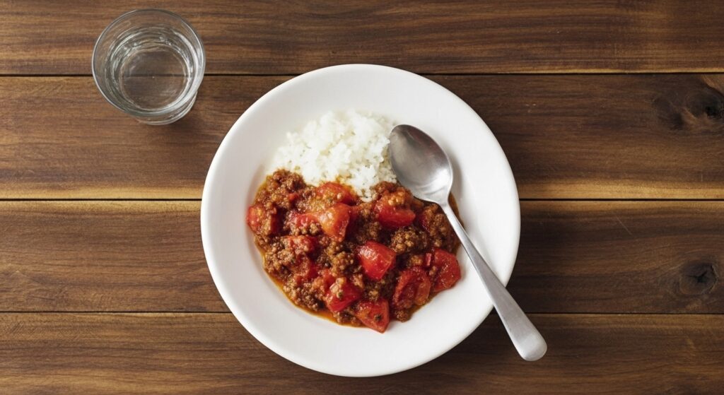 カレーにトマト まずい