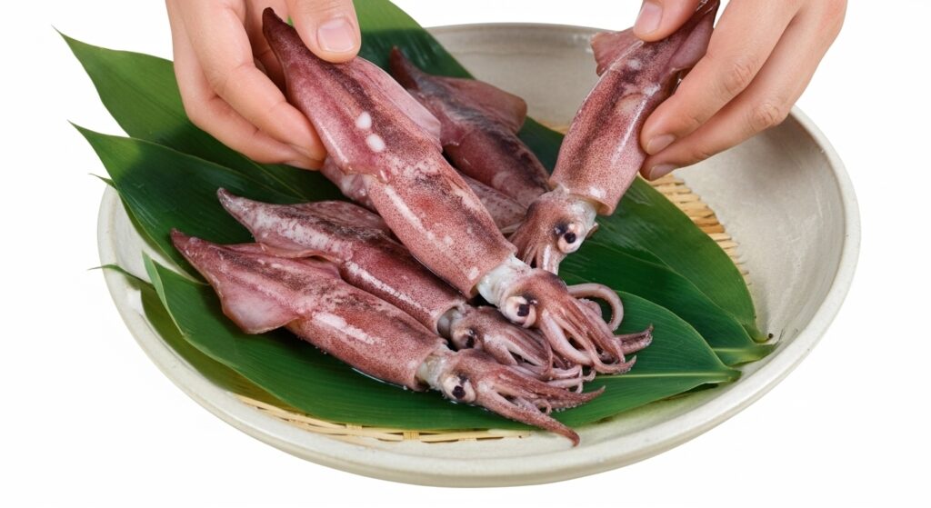 ボイル ヤリイカ 下処理