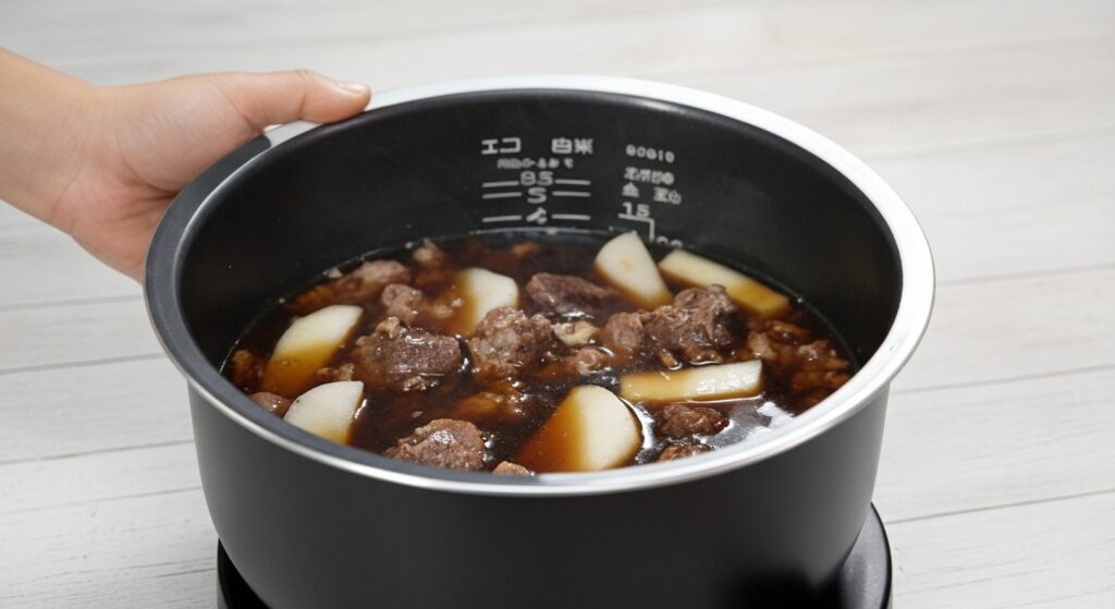 牛すじ 炊飯器 下ごしらえ