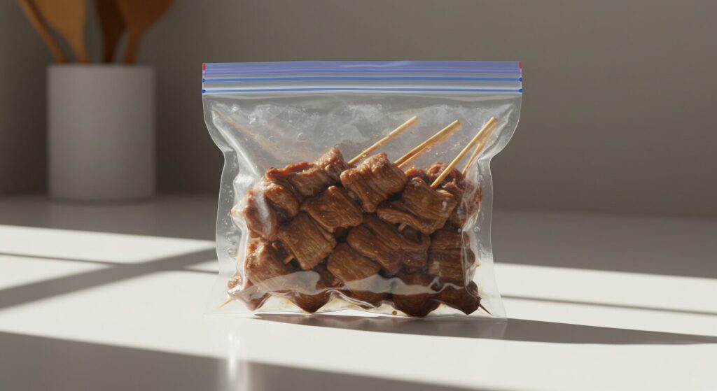 牛すじ串 下ごしらえ