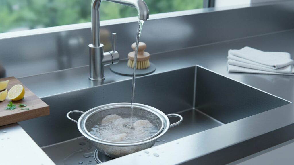 片栗粉と酒で汚れを落とす洗い方