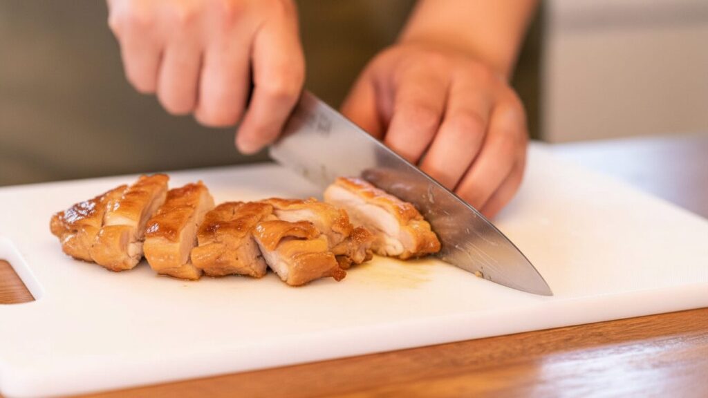 切って断面の色を確認する