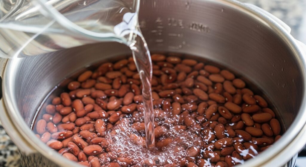 小豆を圧力鍋で砂糖なしで煮る手順