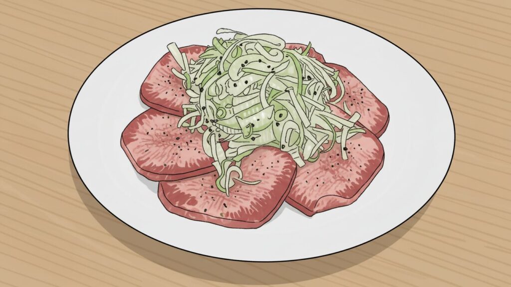 二つ折りで蒸し焼きにする技