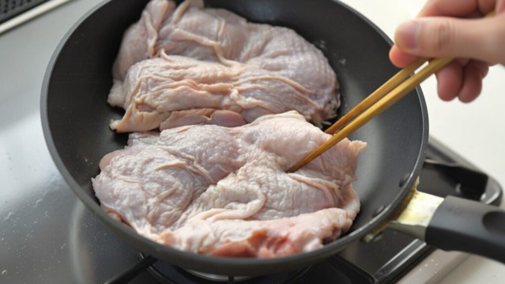 鶏肉の焼き方で中まで焼けたか確認する方法