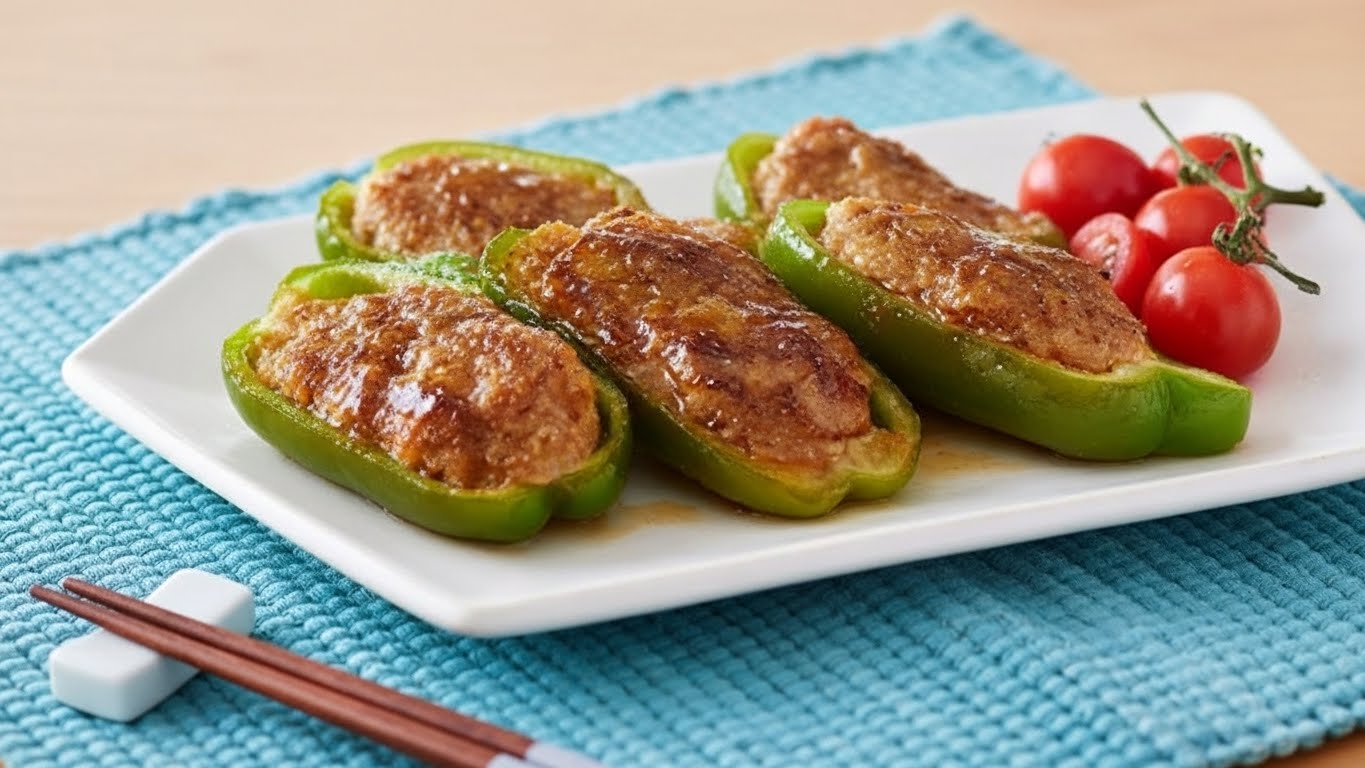 ピーマンの肉詰めの焼き方はどっちから？剥がれないコツとは？