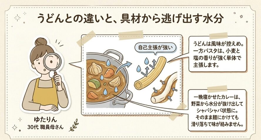 カレーうどんとの決定的な違い