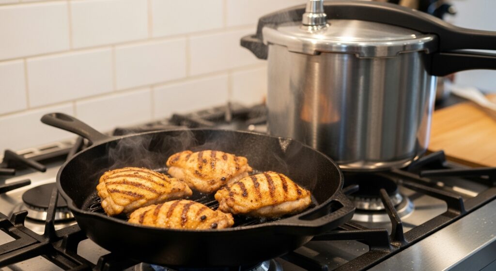 失敗しない!圧力鍋と鶏もも肉の調理術