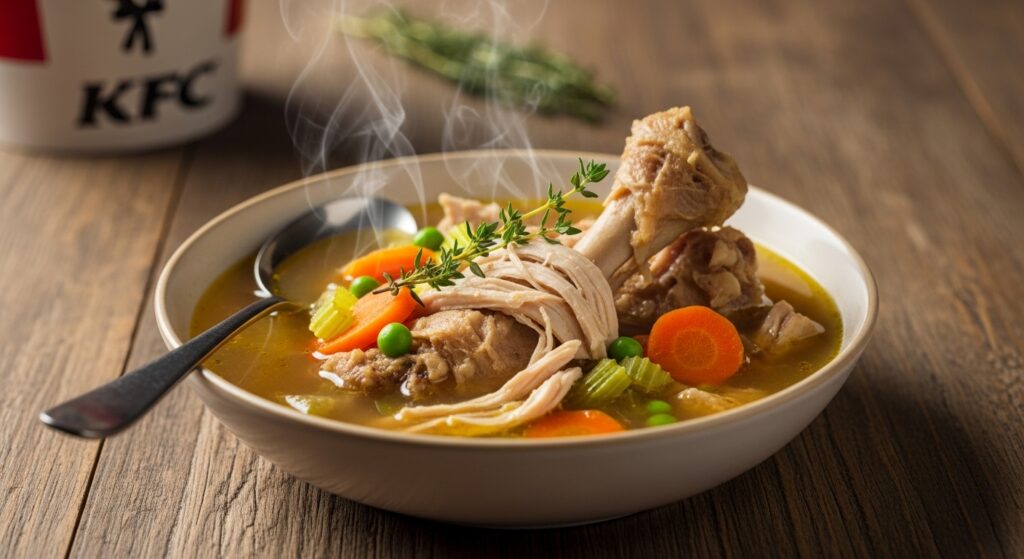 KFCの骨で絶品スープの作り方