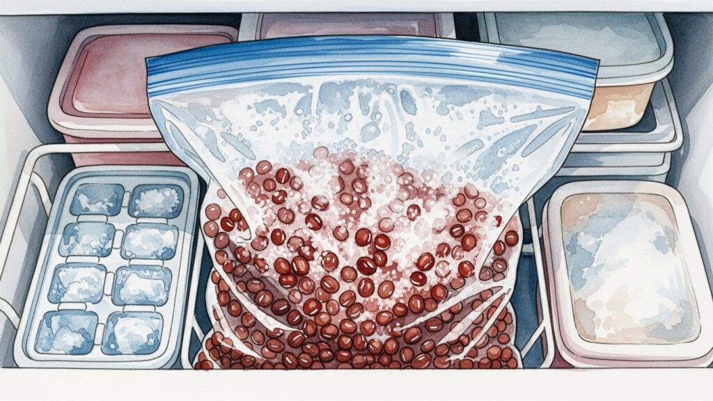 茹でた小豆の賞味期限と保存のコツ