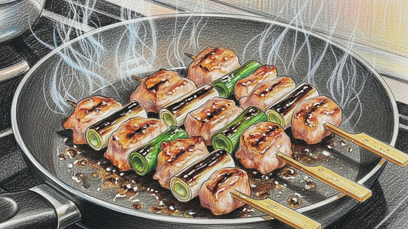 フライパンで簡単！焼き鳥の焼き方と柔らかく仕上げる下ごしらえ