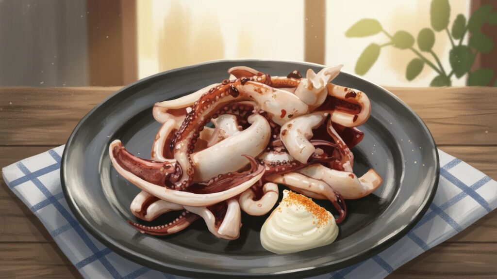 道具別イカ一夜干しの焼き方と丸まらない手順