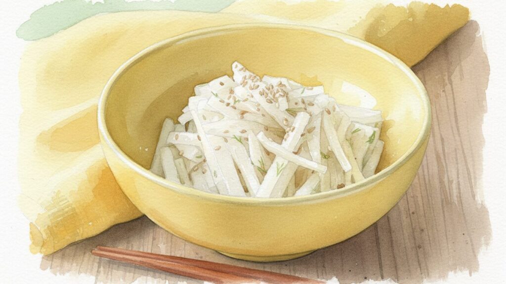つくりおきに便利な大根の漬物保存法