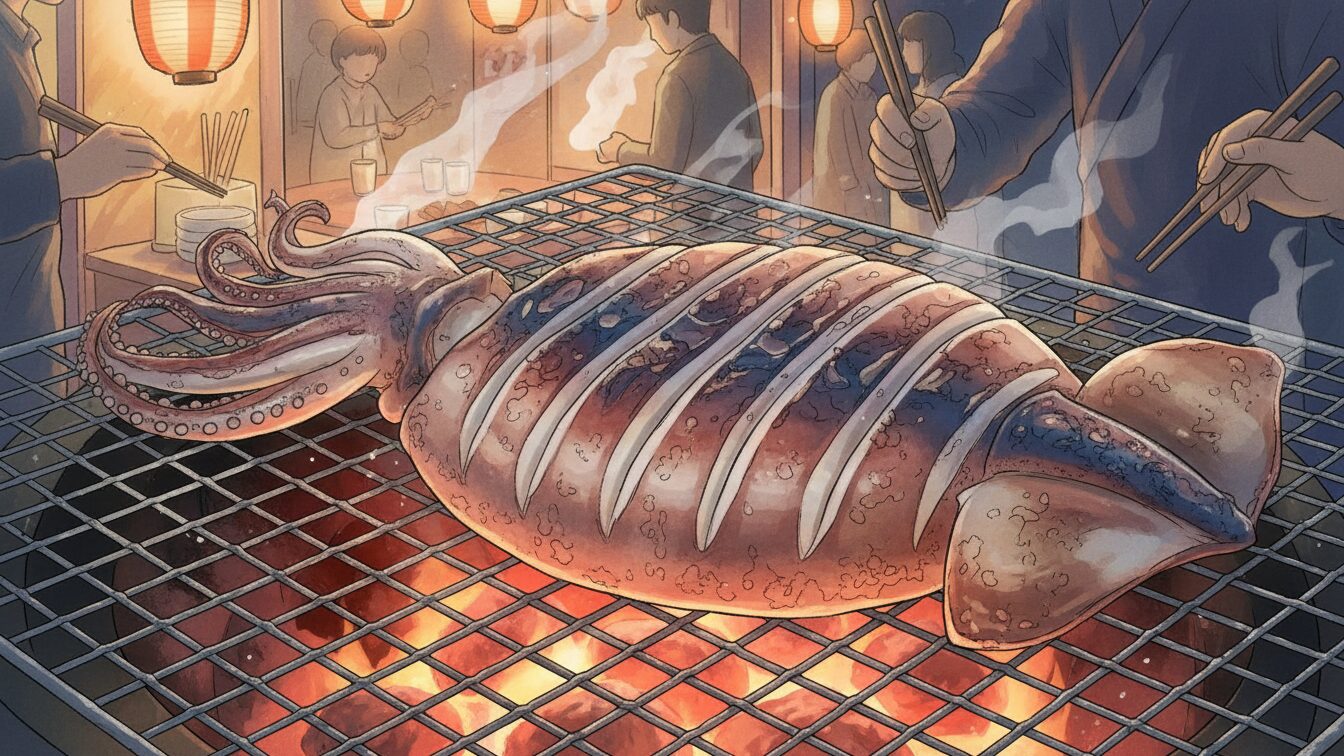 イカ一夜干しの焼き方！丸まらない下ごしらえとイカ焼きのテクニック