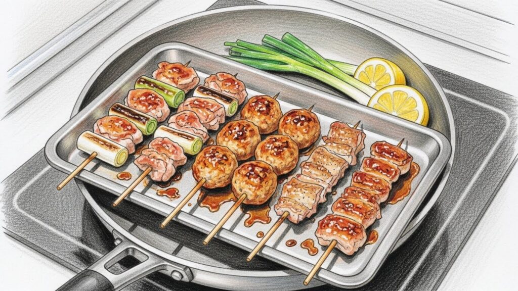 皮をパリッと焼くための余分な脂の処理