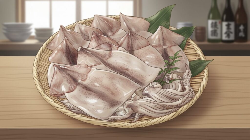 下ごしらえで皮に切り込みを入れる