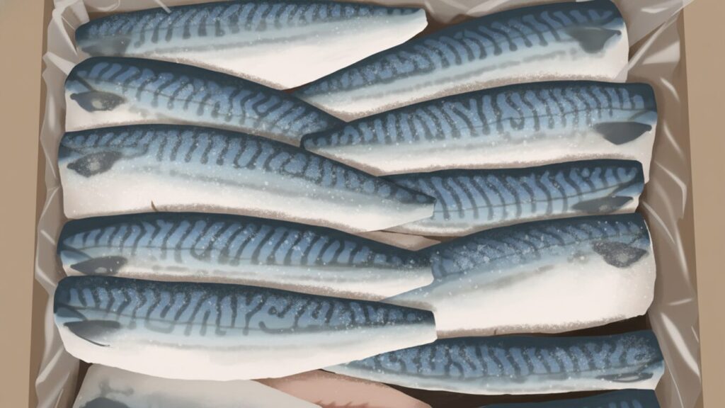 姿焼きと切り身の配置場所