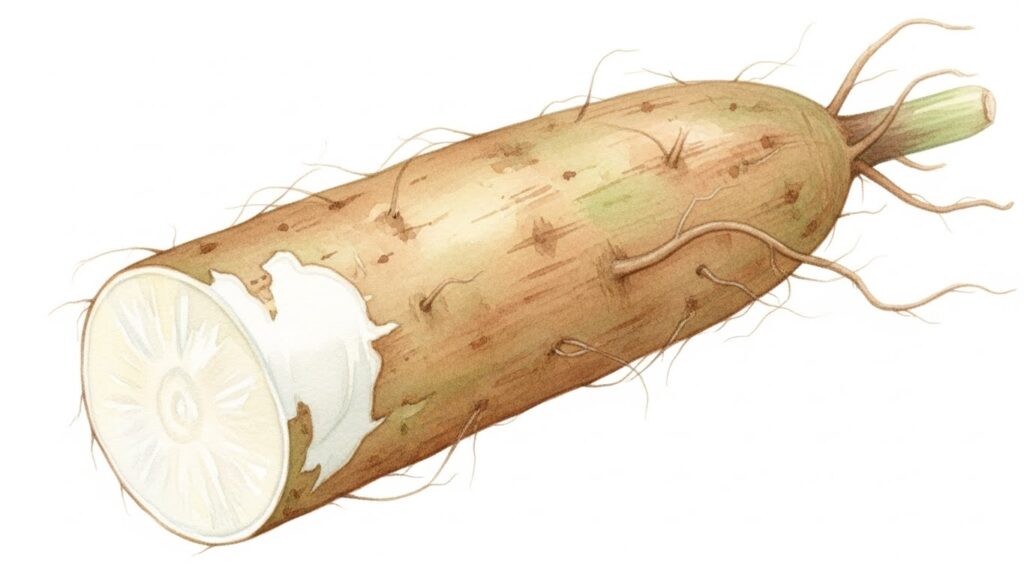 長芋が紫に変色する原因と安全性