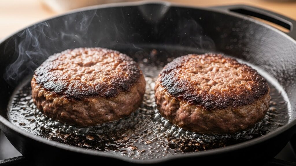 水が蒸発する音で焼き上がり確認