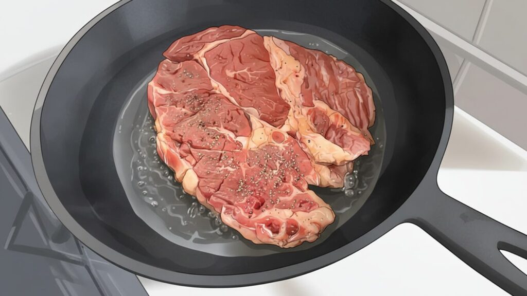 強火で表面を焼き固めるポイント