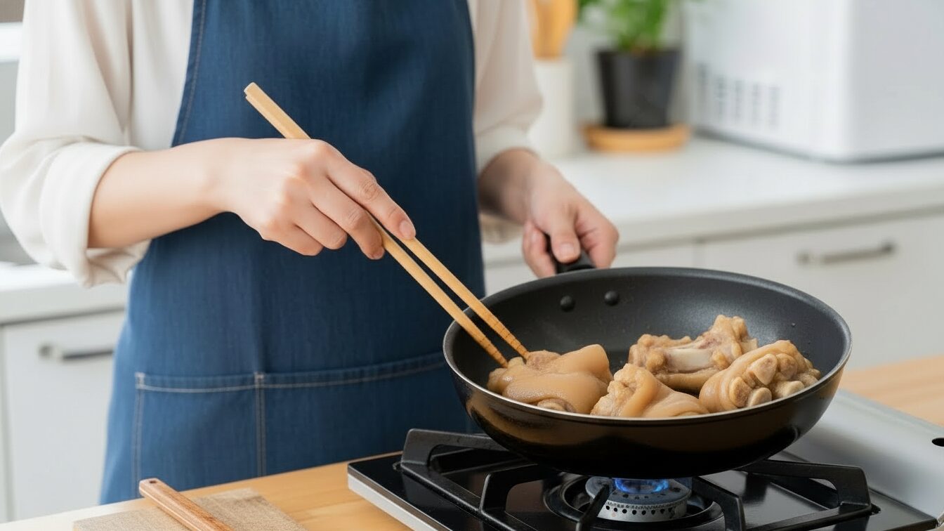 ボイル豚足の焼き方｜フライパンでカリッと美味しくする方法と下ごしらえ