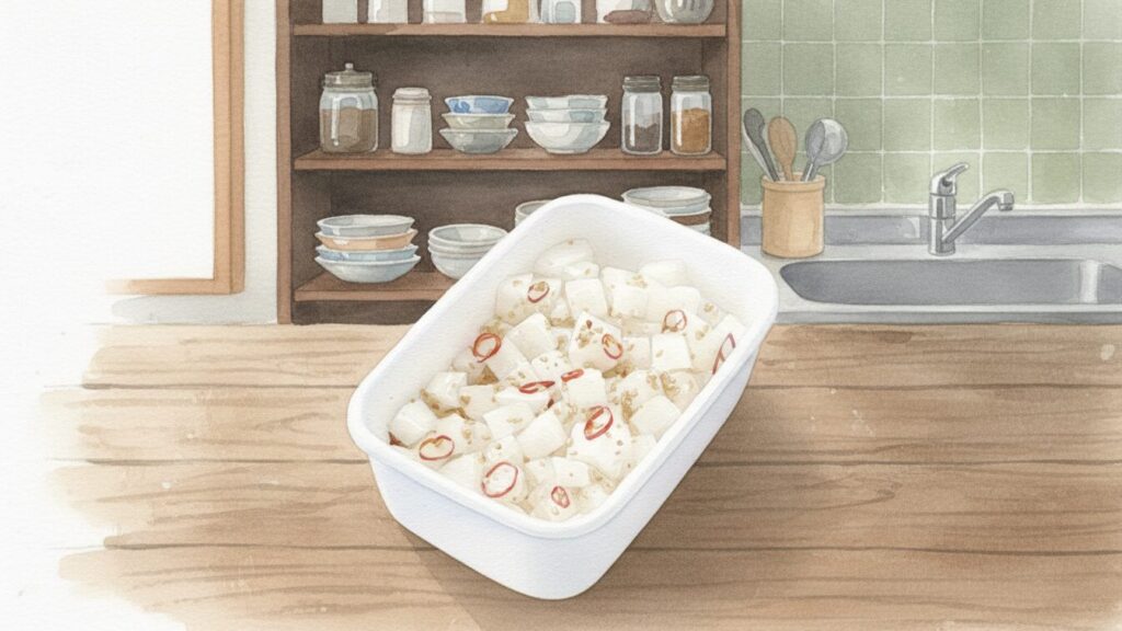 子供も喜ぶ大根とめんつゆの甘酢漬け