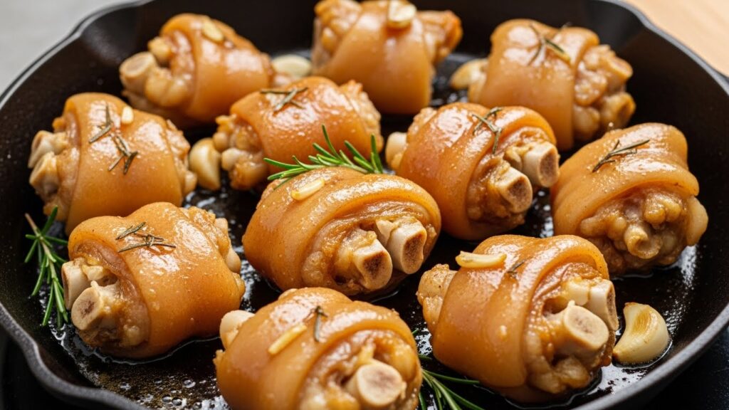 焼き方を変える!ボイル豚足を甘辛く仕上げるタレ