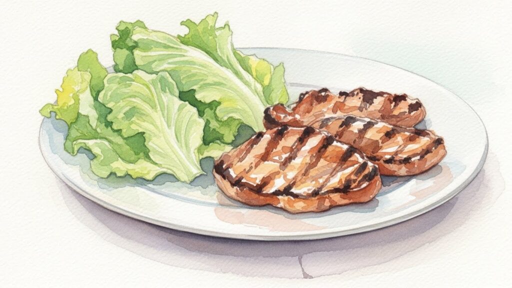 焼肉に合うサンチュ代わりの葉野菜