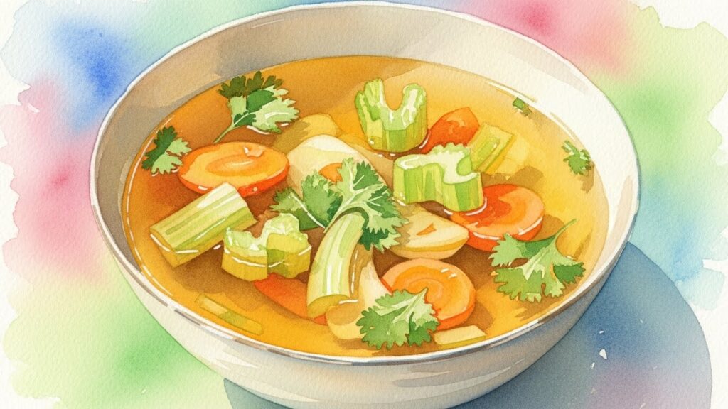 野菜の皮や芯で作るベジブロス