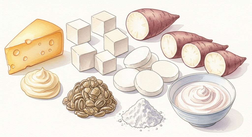 料理別に見るチーズの代用のコツ