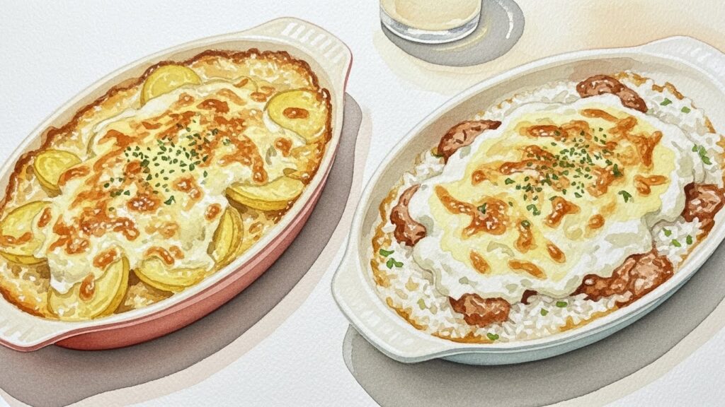 グラタンやドリアにおすすめのキノコ