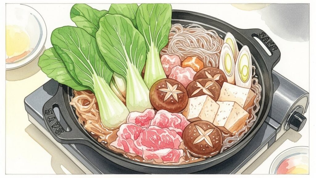 チンゲン菜のボリューム感で満足度向上