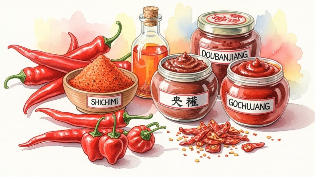 ラー油を使って辛味と風味をプラス