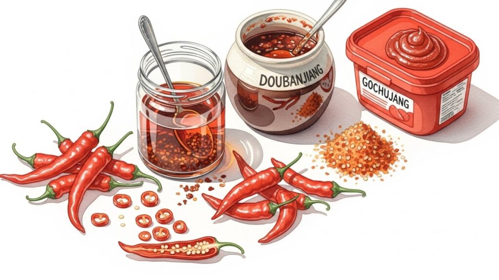 チリペッパーなど洋風スパイスの活用