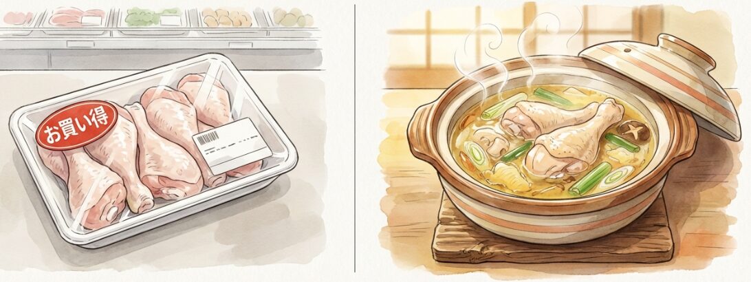 骨付き鶏肉鍋の下ごしらえ！臭みを取って旨味を出すプロのコツ