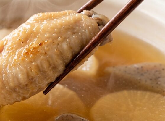 おでんの手羽中の下ごしらえ基本工程