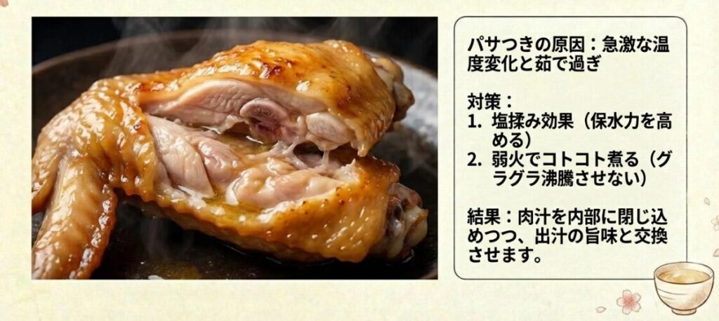 鶏肉のパサつきを防ぐ方法