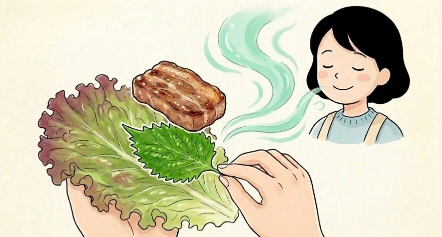 風味を楽しむ大葉やえごまの活用