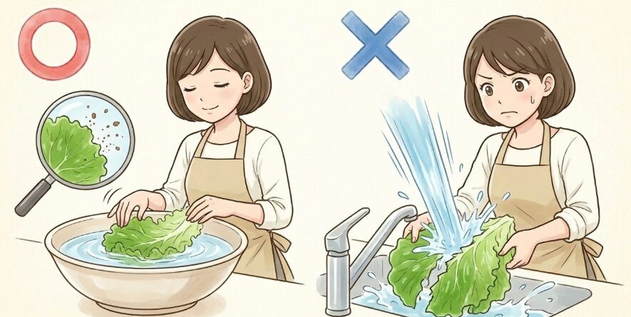 代用野菜の基本の下ごしらえと洗い方