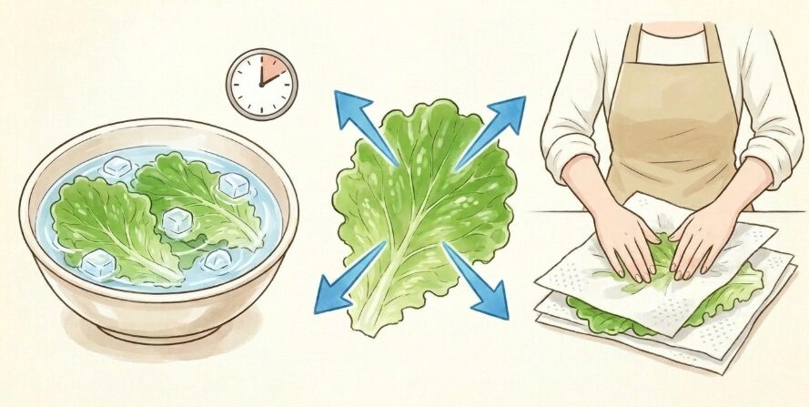 パリッとさせる水切りのテクニック