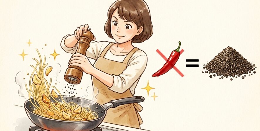 ペペロンチーノを作る時の代用