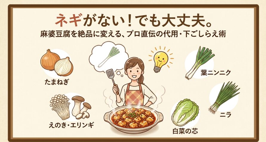 麻婆豆腐のネギの代わり5選！