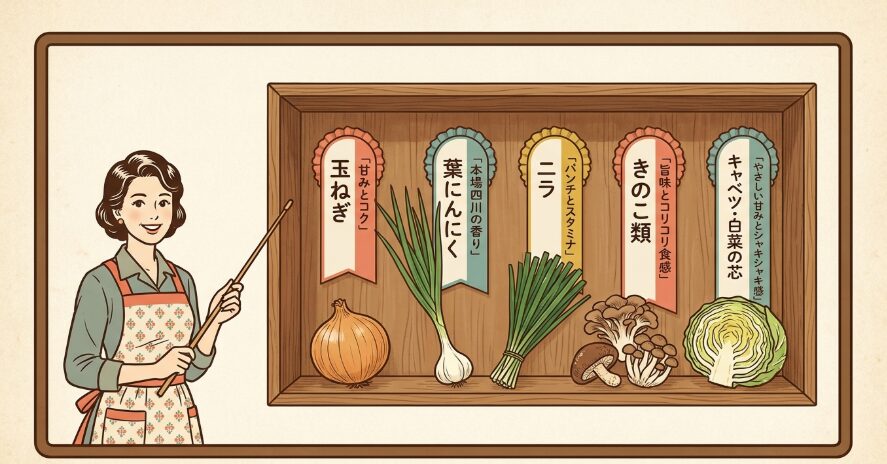 麻婆豆腐ネギの代わりに使えるおすすめ食材5選