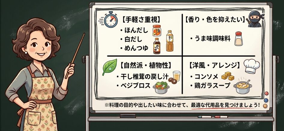 すぐできる昆布だしの代用アイデア
