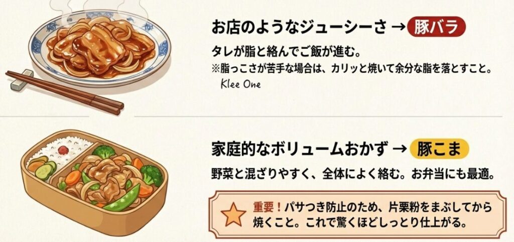 生姜焼きや炒め物を美味しくする