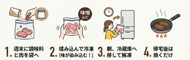 下味冷凍なら平日が劇的に楽